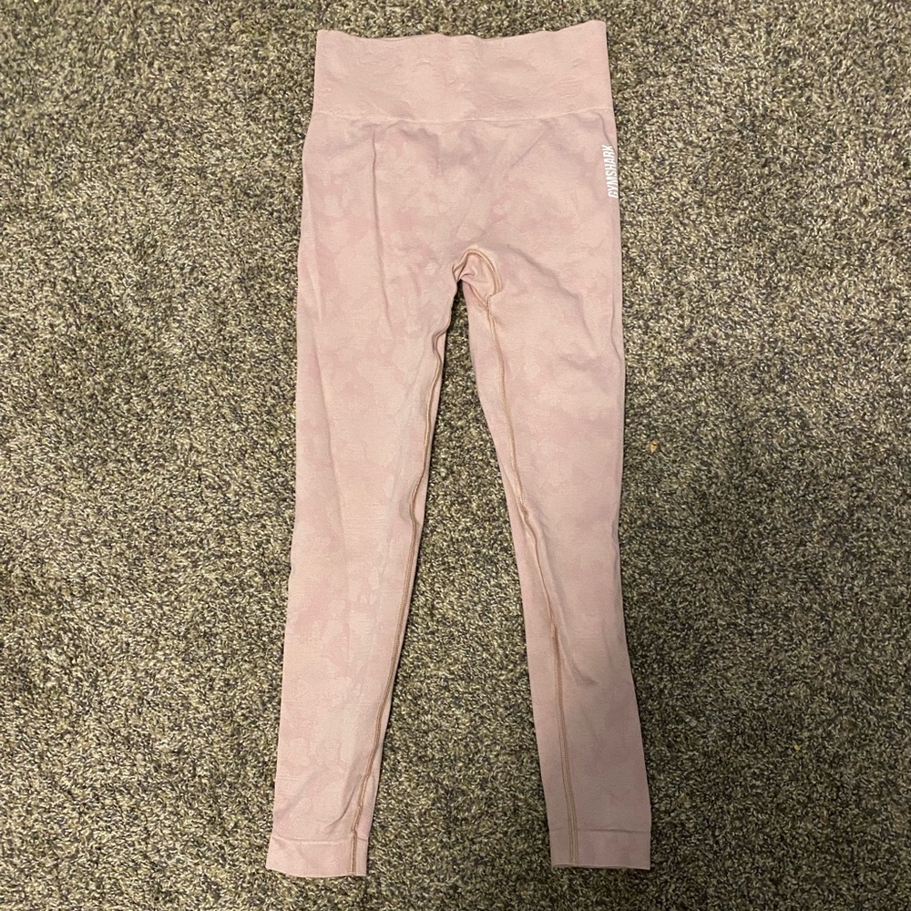 Women’s gym shark leggings(pink camo)